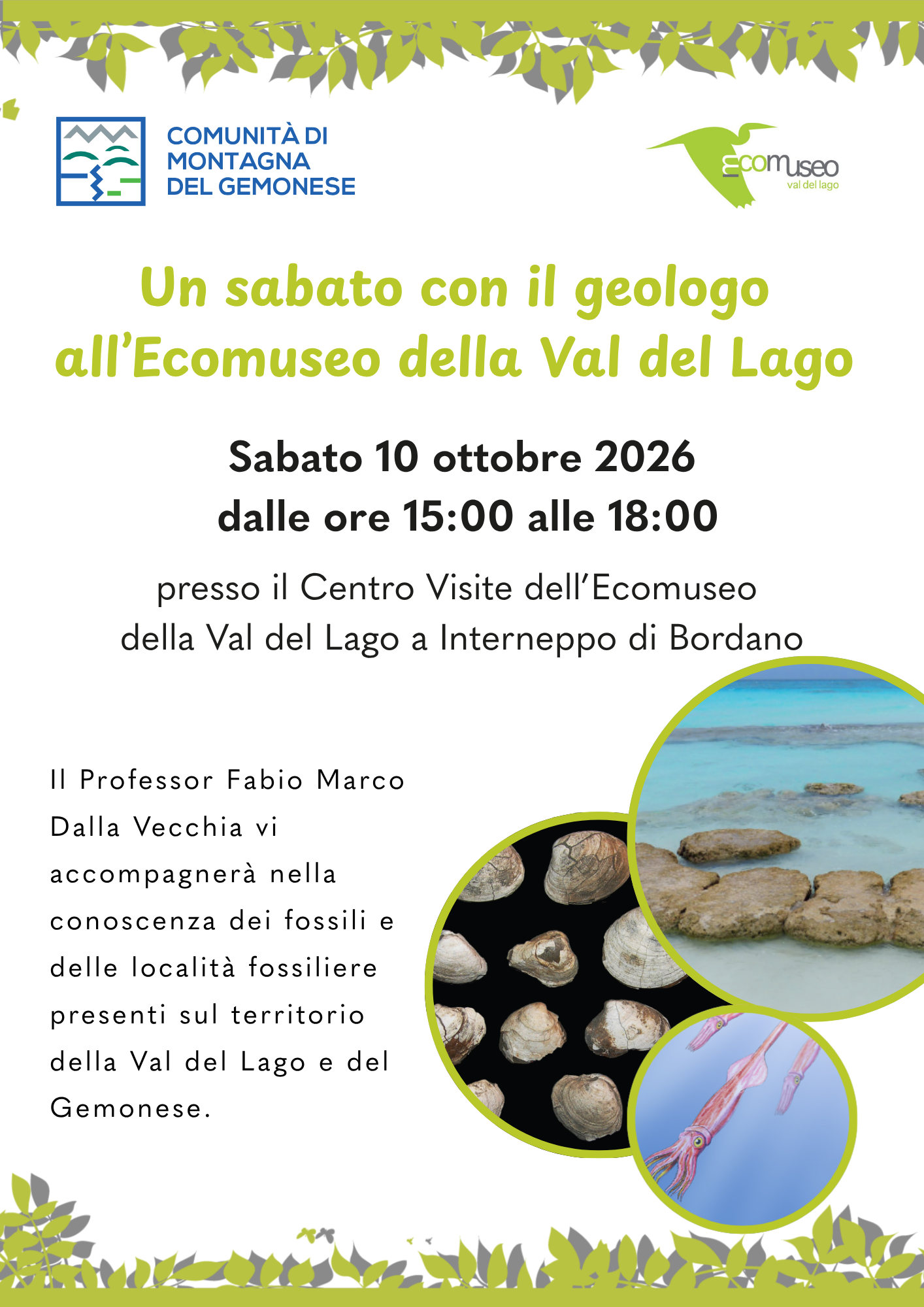 Un sabato con il geologo all’Ecomuseo della Val del Lago