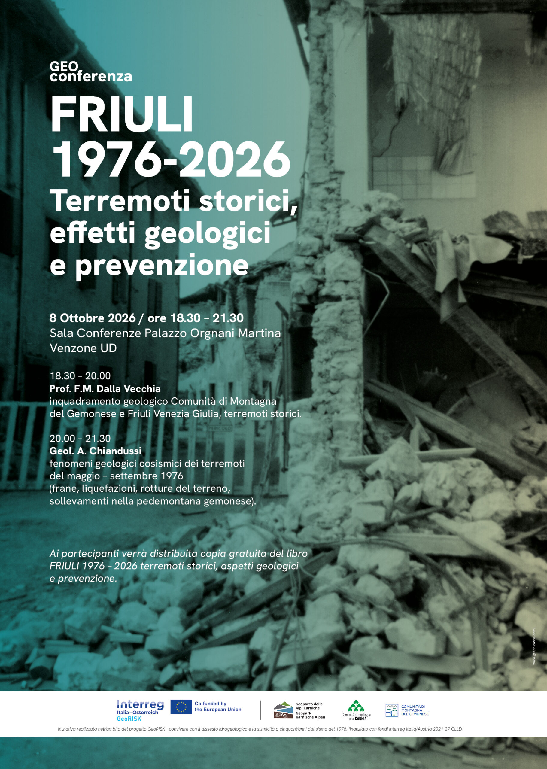 GEO conferenza FRIULI 1976-2026 Terremoti storici, effetti geologici e prevenzione